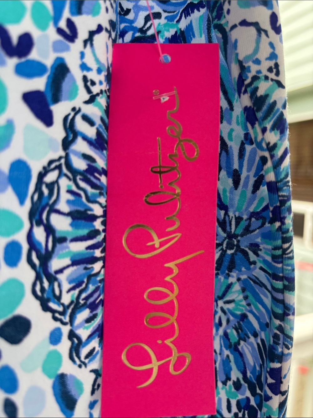Lilly Pulitzer 🆕 Amina “Call My Shell Phone” Sleeveless V-Neck Dress XL - Picture 4 of 4